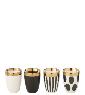 Boite De 4 Tasses Ceramique Mix