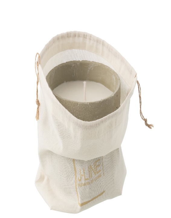 Bougie D'extérieur 31h Rond Paraffine Vert Clair Medium