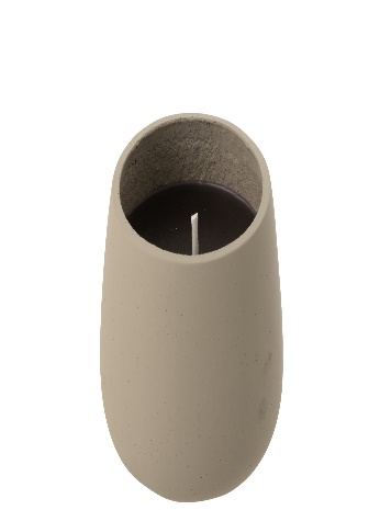 Bougie Extérieure Cyra Ciment Gris Large 45h