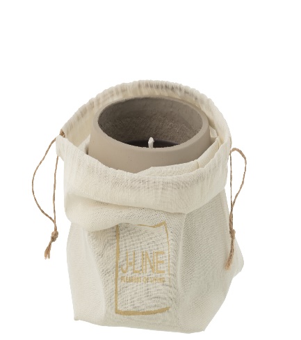 Bougie Extérieure Cyra Ciment Gris Medium 31h – Image 2