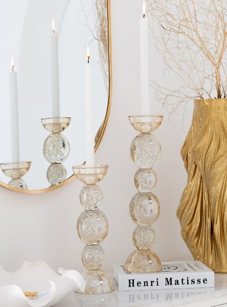 Chandelier Verre Champagne Large – Image 2