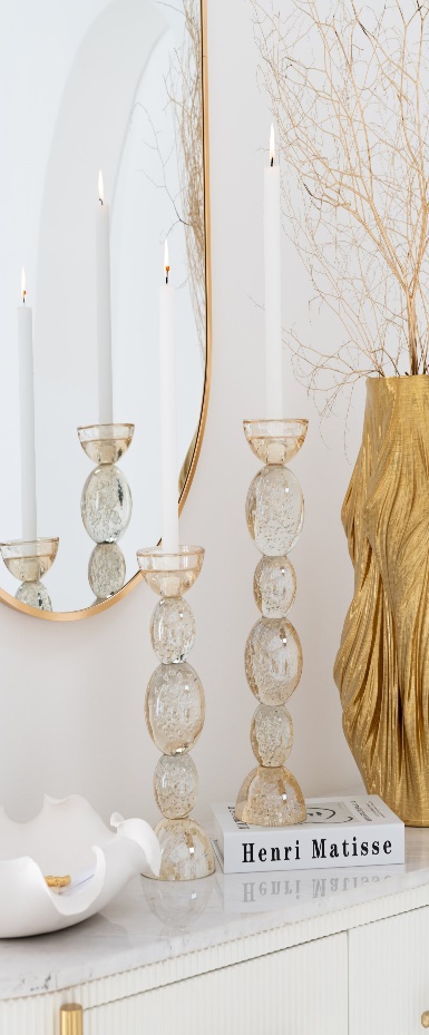Chandelier Verre Champagne Small