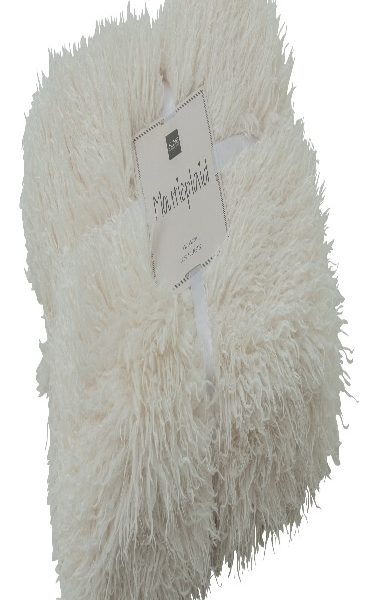 Couverture Moutie Polyester Blanc – Image 2