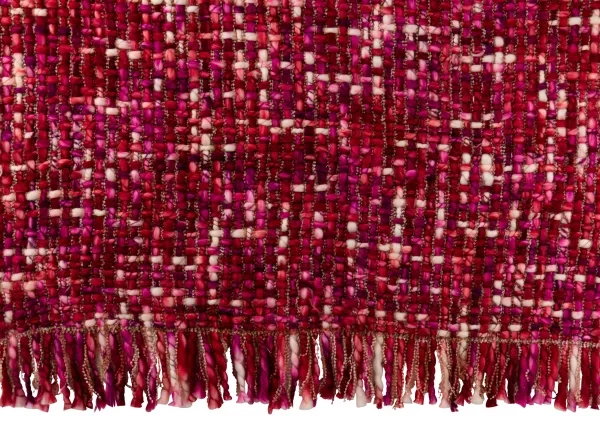 Couverture Tricoté Acrylique Rose Foncé – Image 2