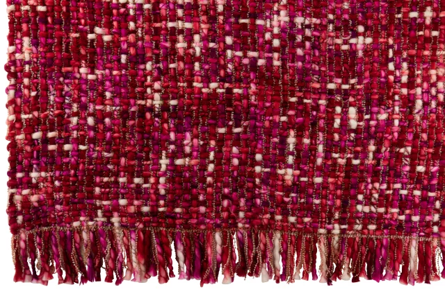 Couverture Tricoté Acrylique Rose Foncé