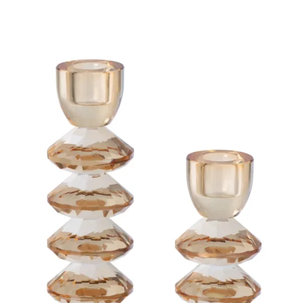 Grand Chandelier Verre Jaune Chaud – Image 2