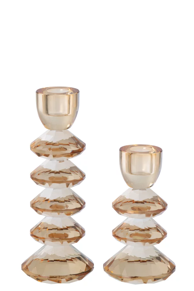 Grand Chandelier Verre Jaune Chaud