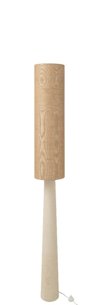 Lampadaire Ava Fibre De Verre/Jute Naturel Small