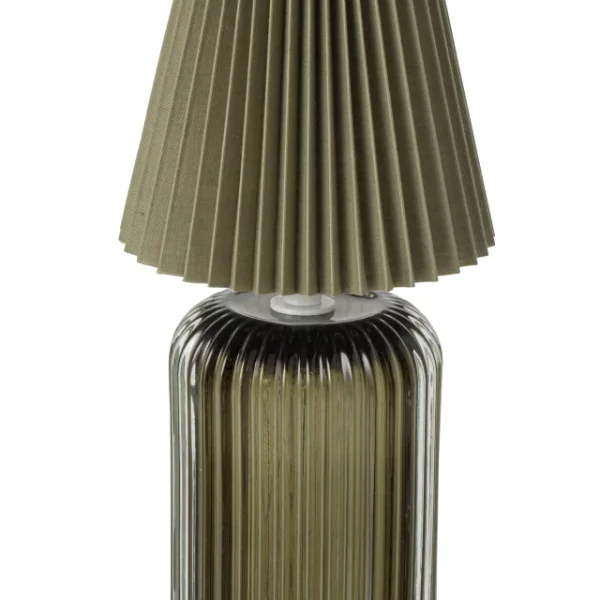Lampe De Table Lola Verre Vert Olive – Image 1