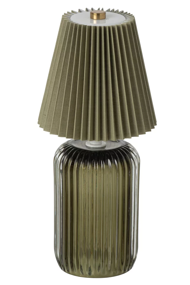 Lampe De Table Lola Verre Vert Olive