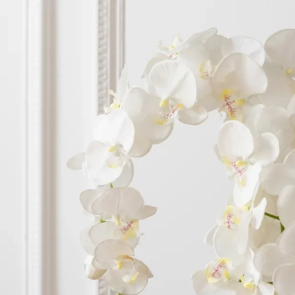 Orchidee En Terre Plastique Blanc/Vert Extra Large – Image 2