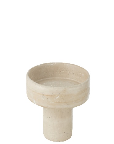 Plateau Decoratif Olina Ciment Creme Small