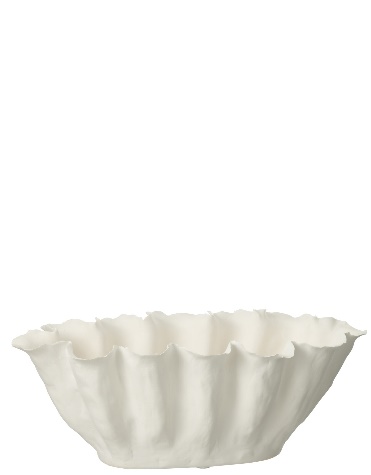 Vase Calyx Ceramique Blanc Small