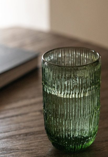 Verre Côtelé Verre Vert – Image 2